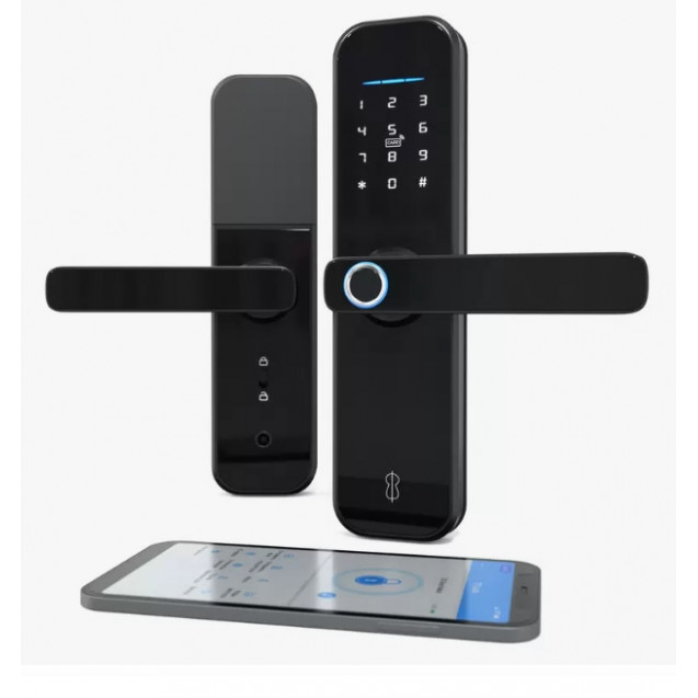 БИОМЕТРИЧЕСКИЙ ЭЛЕКТРОННЫЙ SMART ЗАМОК VISIT-LOCK-Q4 MAX С УДАЛЕННЫМ УПРАВЛЕНИЕМ