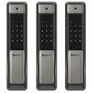 Электронный смарт замок на входную дверь с отпечатком пальца SOLITY GSP-2000BK DARK SILVER