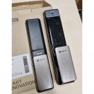 Электронный смарт замок на входную дверь с отпечатком пальца SOLITY GSP-2000BK DARK SILVER