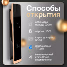 Входной электронный дверной замок Visit-Lock TTLOCK Q6 с возможностью удаленной смены паролей