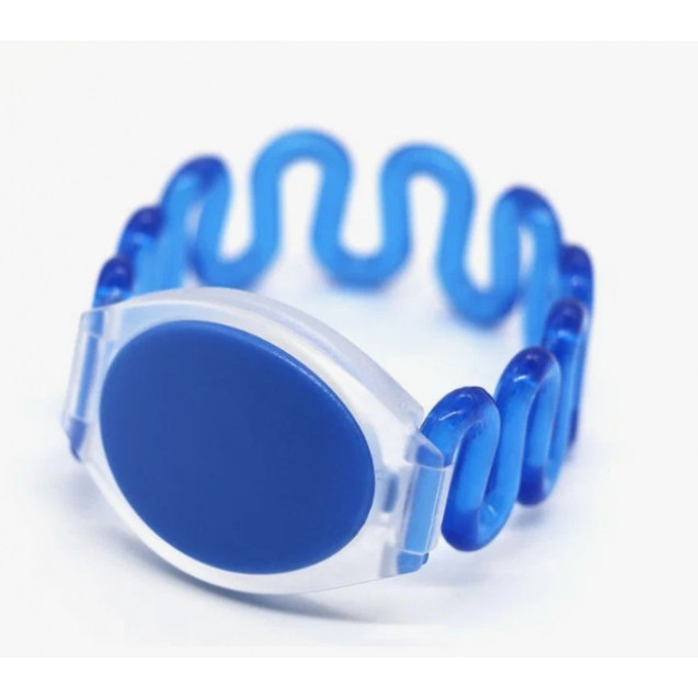 Пластиковый браслет замкнутый ПРУЖИНА - BANGLE-10 EM-MARINE